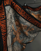 “Jean Paul Gaultier” 90’s-00’s Graphic logo scarf