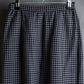 "Christian Dior" Houndstooth pattern wool cropped pleats skirt