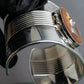 "JEAN PAUL GAULTIER" Torso motif solid perfume docking silver bangle