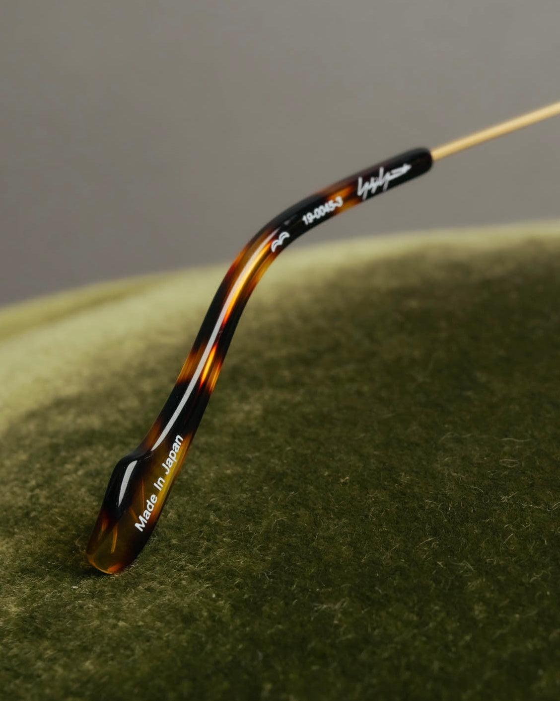 “Yohji Yamamoto” 2019-2021 Y motif browline optical glasse