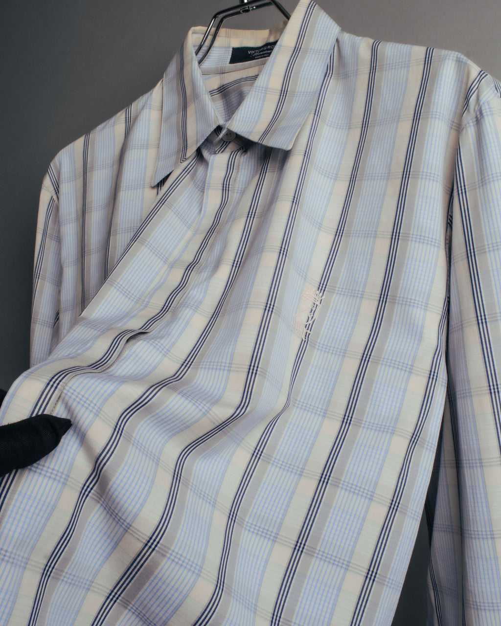 “VIKTOR & ROLF Monsieur” 00’s-10’s checked cotton dress shirt