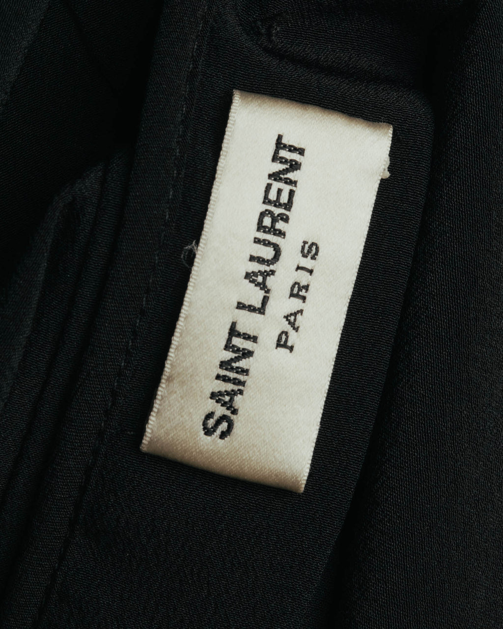 -SPECIAL- "SAINT LAURENT PARIS" 10's Fluid silk scarf-neck blouse