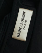 -SPECIAL- "SAINT LAURENT PARIS" 10's Fluid silk scarf-neck blouse