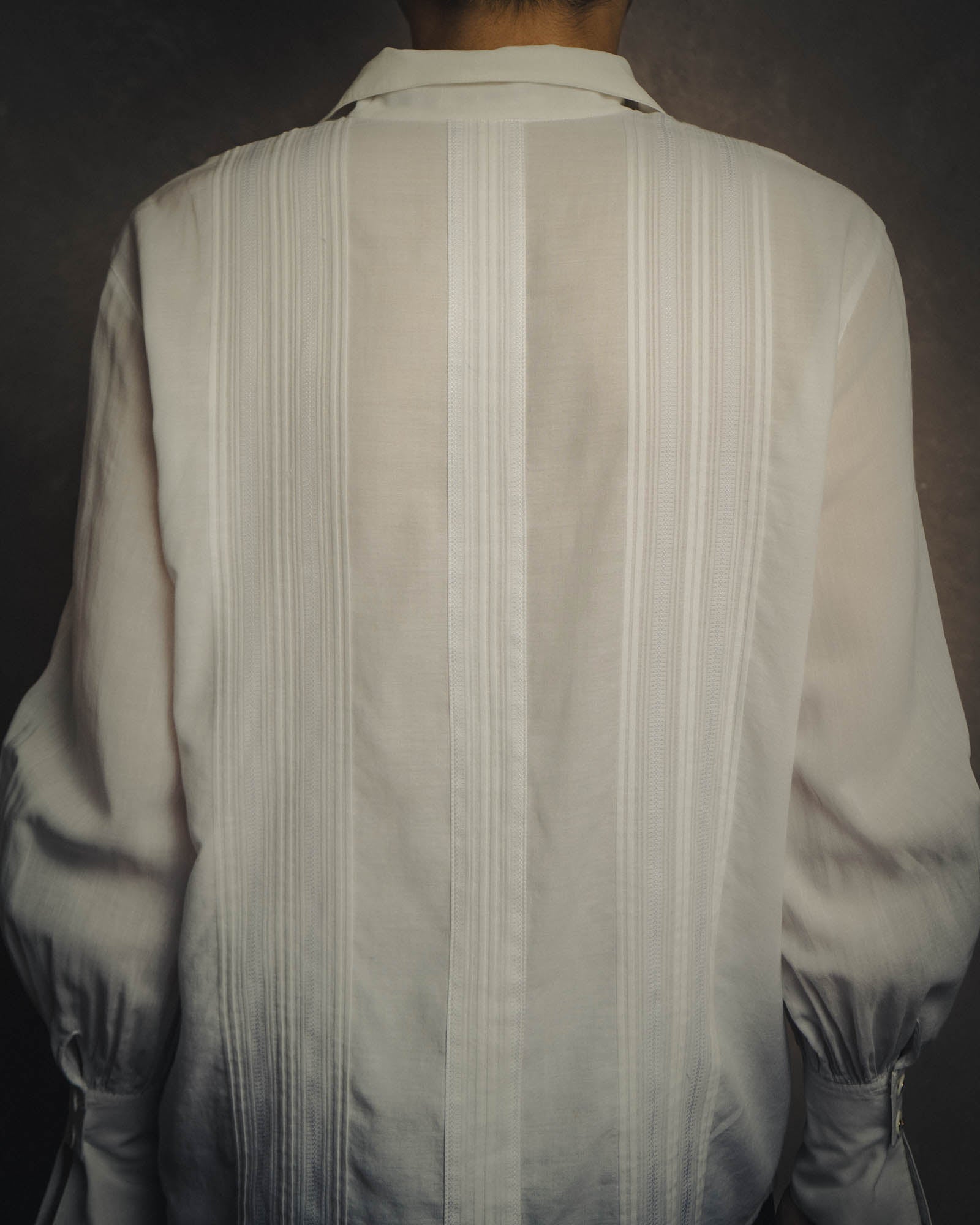 -SPECIAL- “Christian Dior” 90’s-00’s pleated bib dress shirt