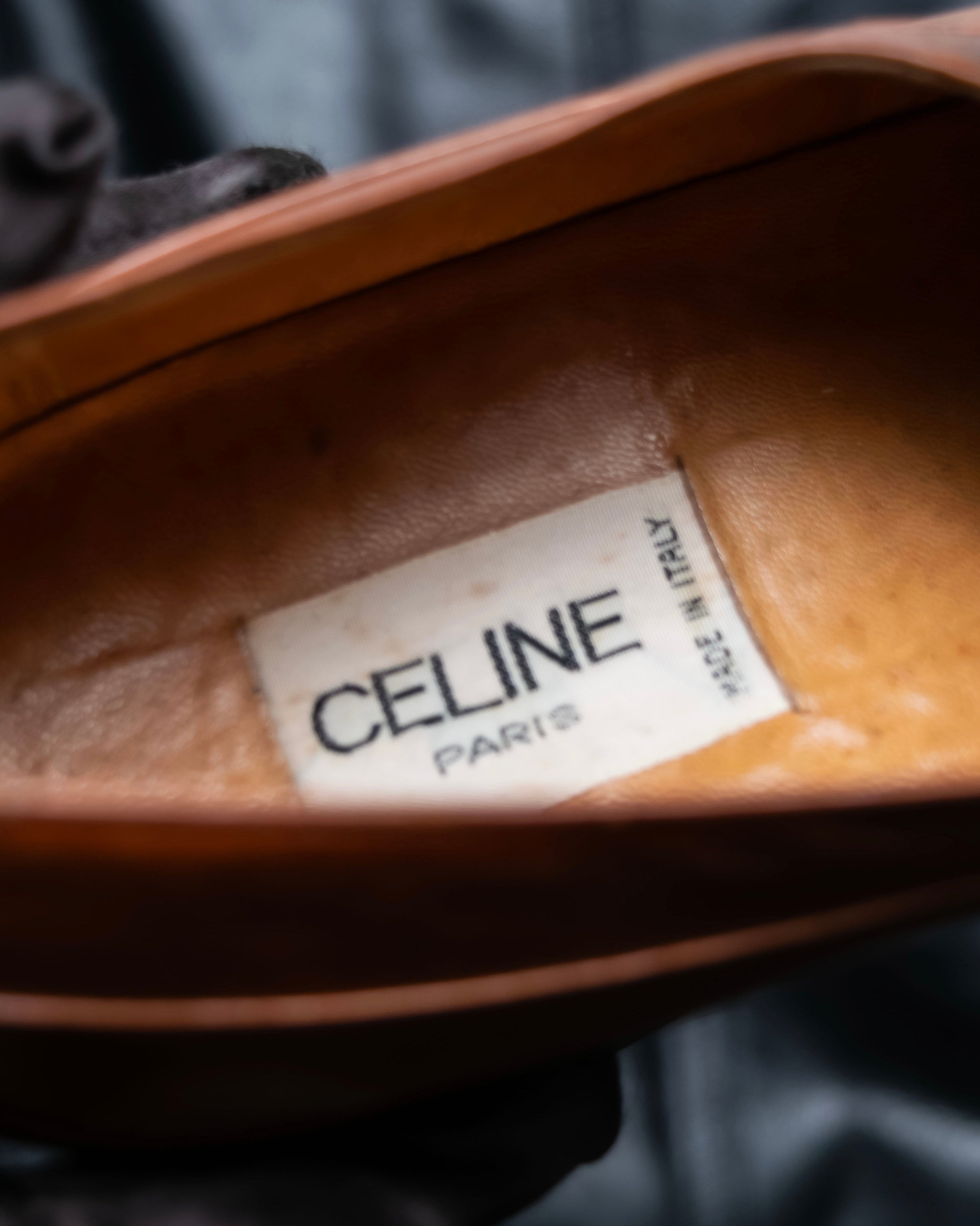 “CELINE” triomphe belt designed loafers
