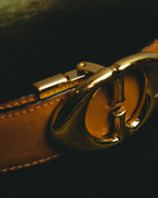 “Gucci” Leather reversible Double G belt