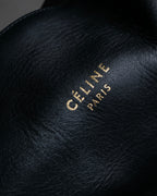 "CELINE" Various studs horizontal leather 2way bag
