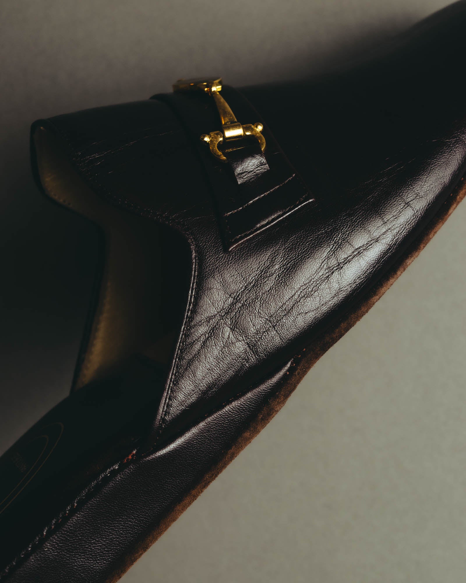“Christian Dior” 80’s-90’s Leather bit mule slippers