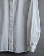 "Christian Dior" Diamond pattern woven metal button shirt