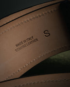 “Maison Margiela” 2016-2022 Clear calendar buckle grained leather belt