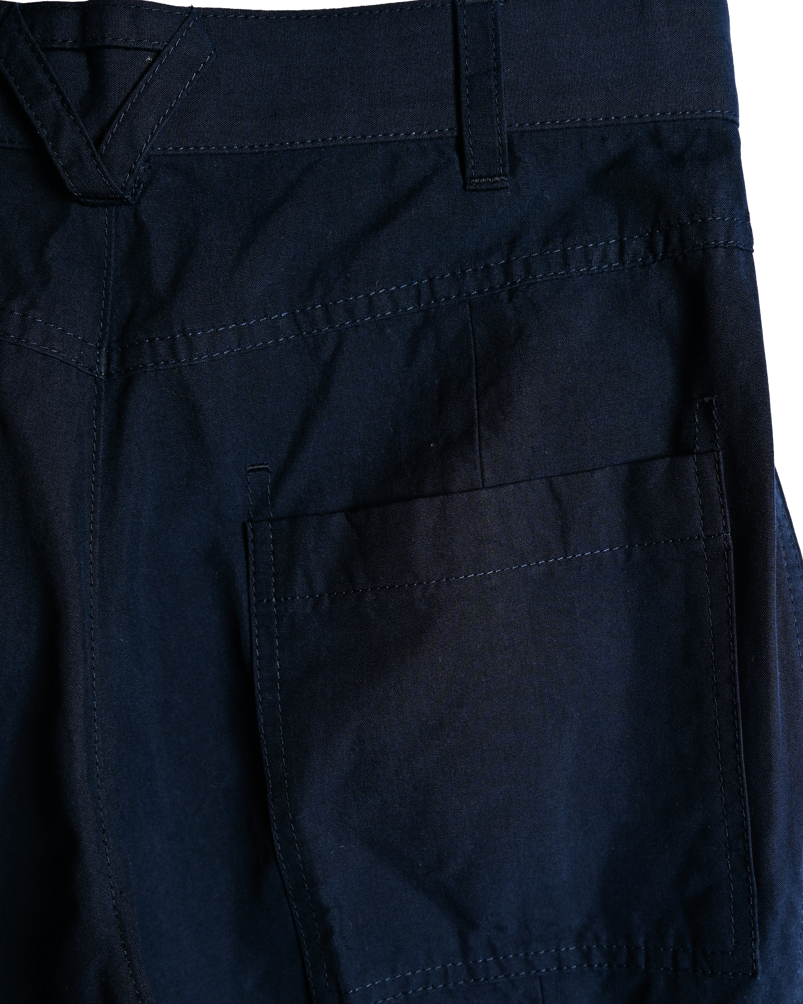 BOTTEGA VENETA by Matthieu Blazy / 2022SS Curved Hem Trousers Navy