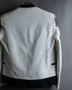 "HELMUT LANG" Seahorse motif design short jacket