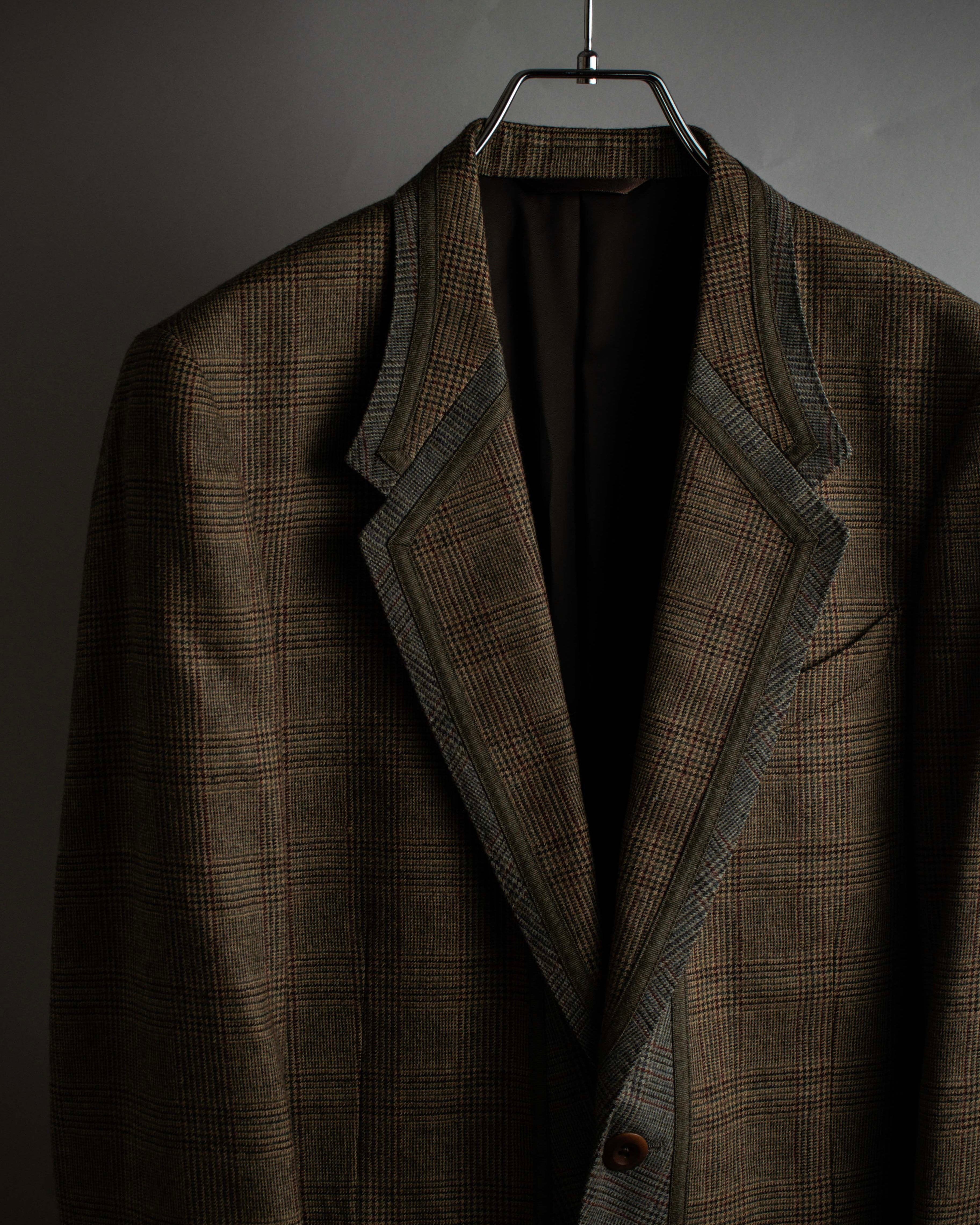 "PAUL SMITH" Flaming detail glen plaid set up