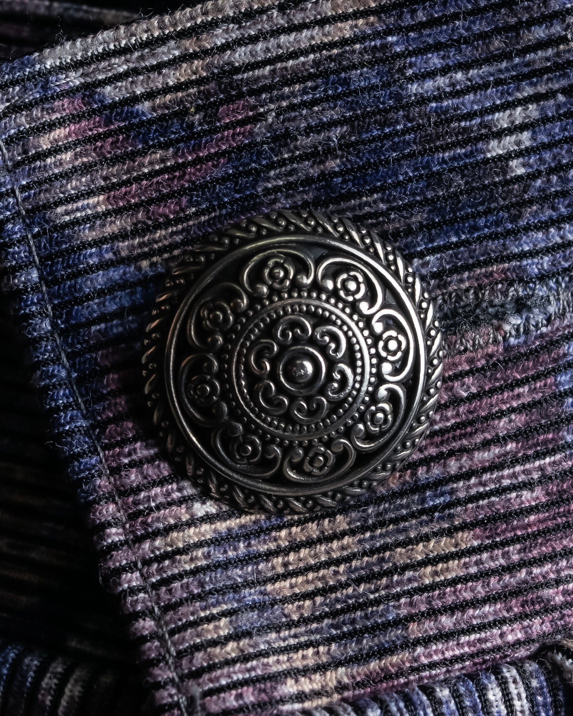 Vintage jacquard floral pattern jacket