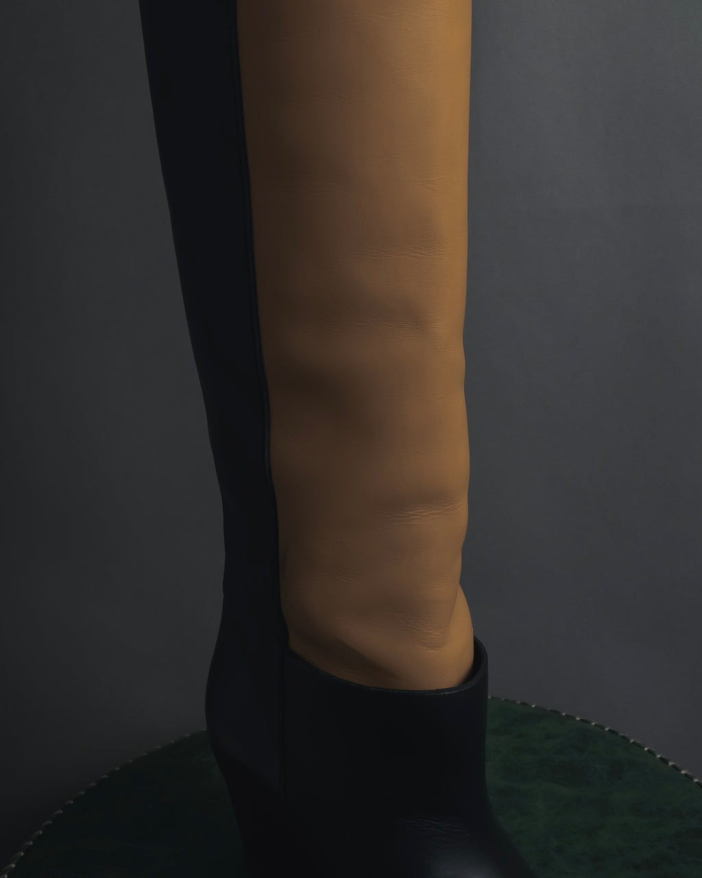 "MM6 Maison Margiela" Bicolour leather long boots