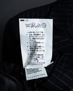 "Dolce & Gabbana" Collar switching design pinstripe pattern tailored jacket