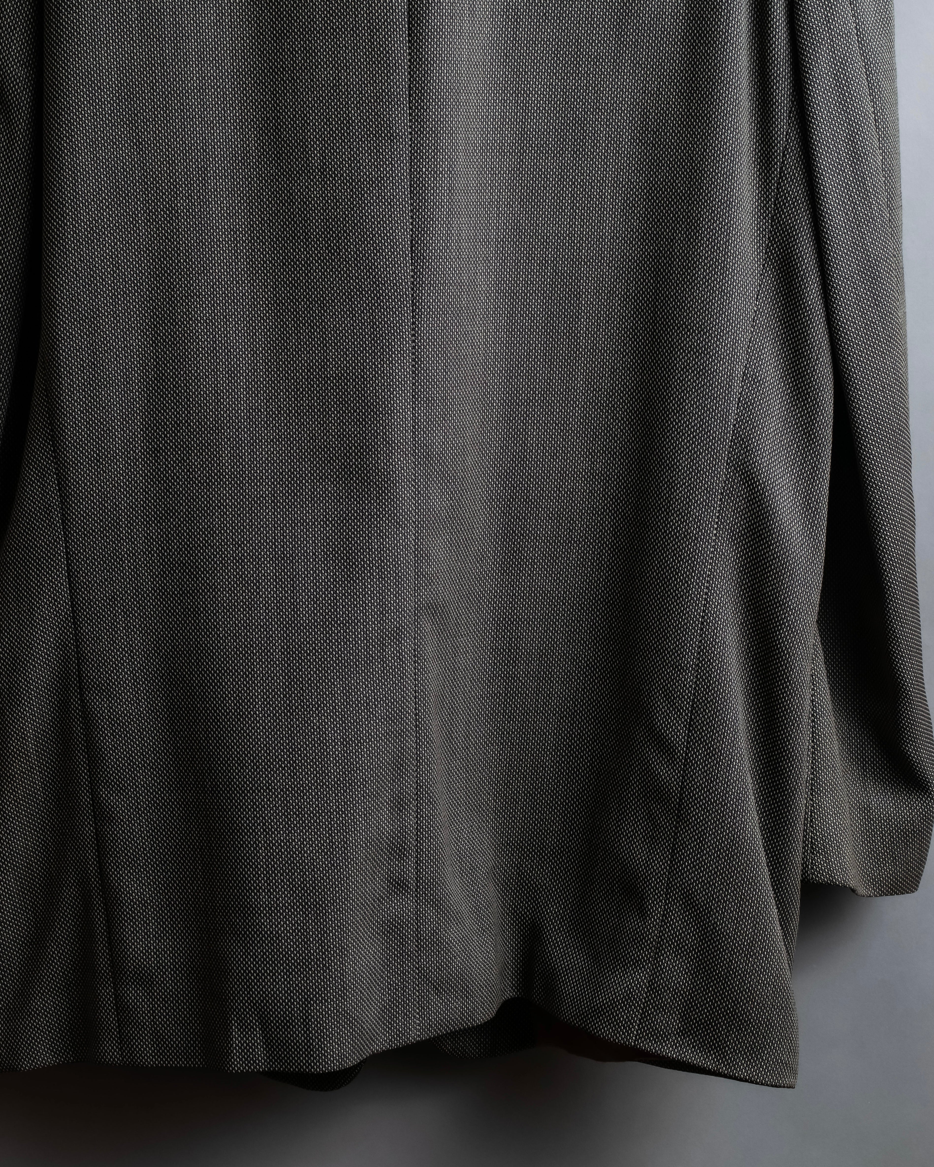 "HUGO BOSS" Woven pattern oversized 3 button tailored jacket