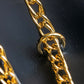 "Cartier" Sapphire rhinestone chain shoulder bag