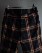 "BURBERRY" Decorative button design check pattern short pants