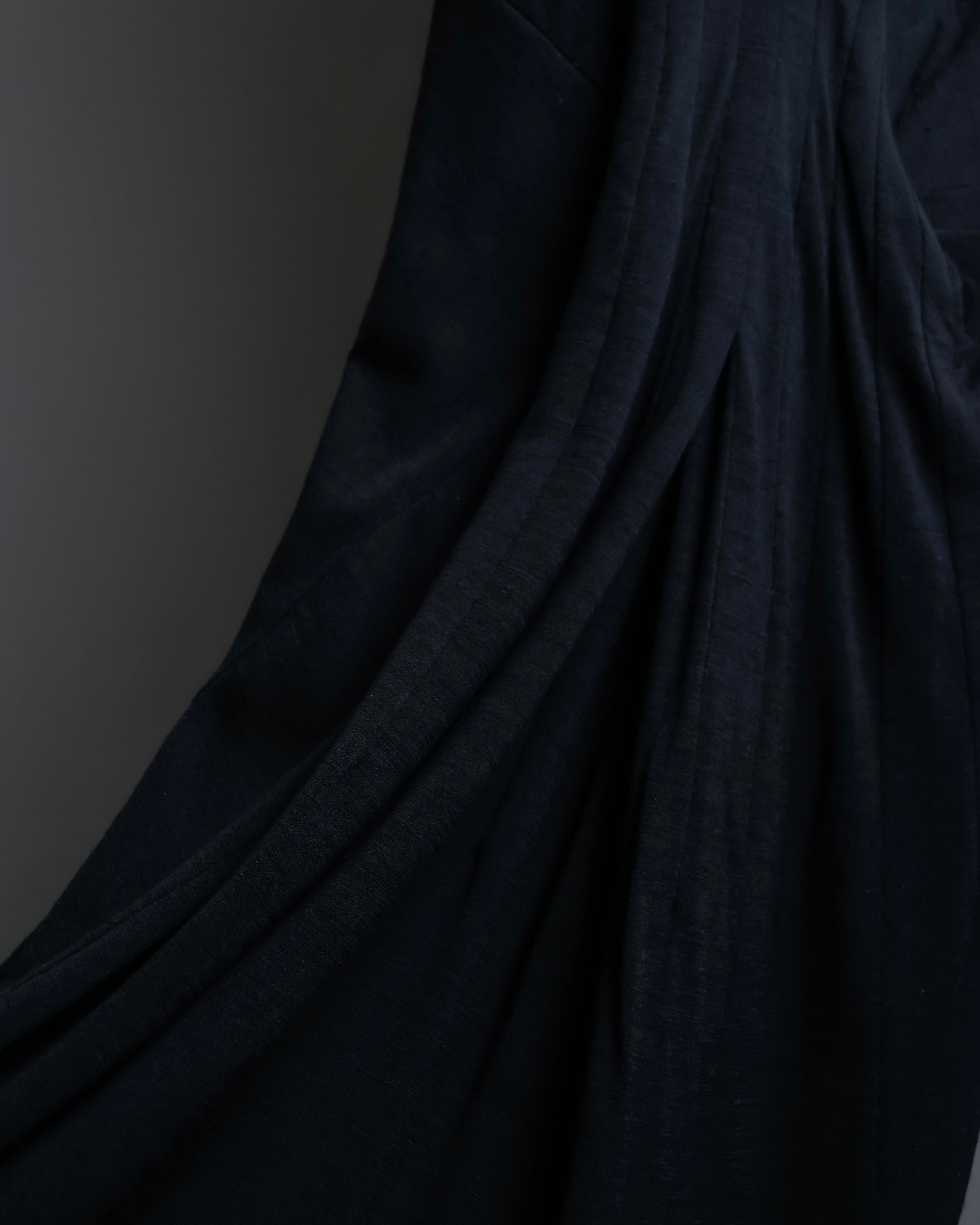 “JUNYA WATANABE” narrow waist  lame designed hem long dress