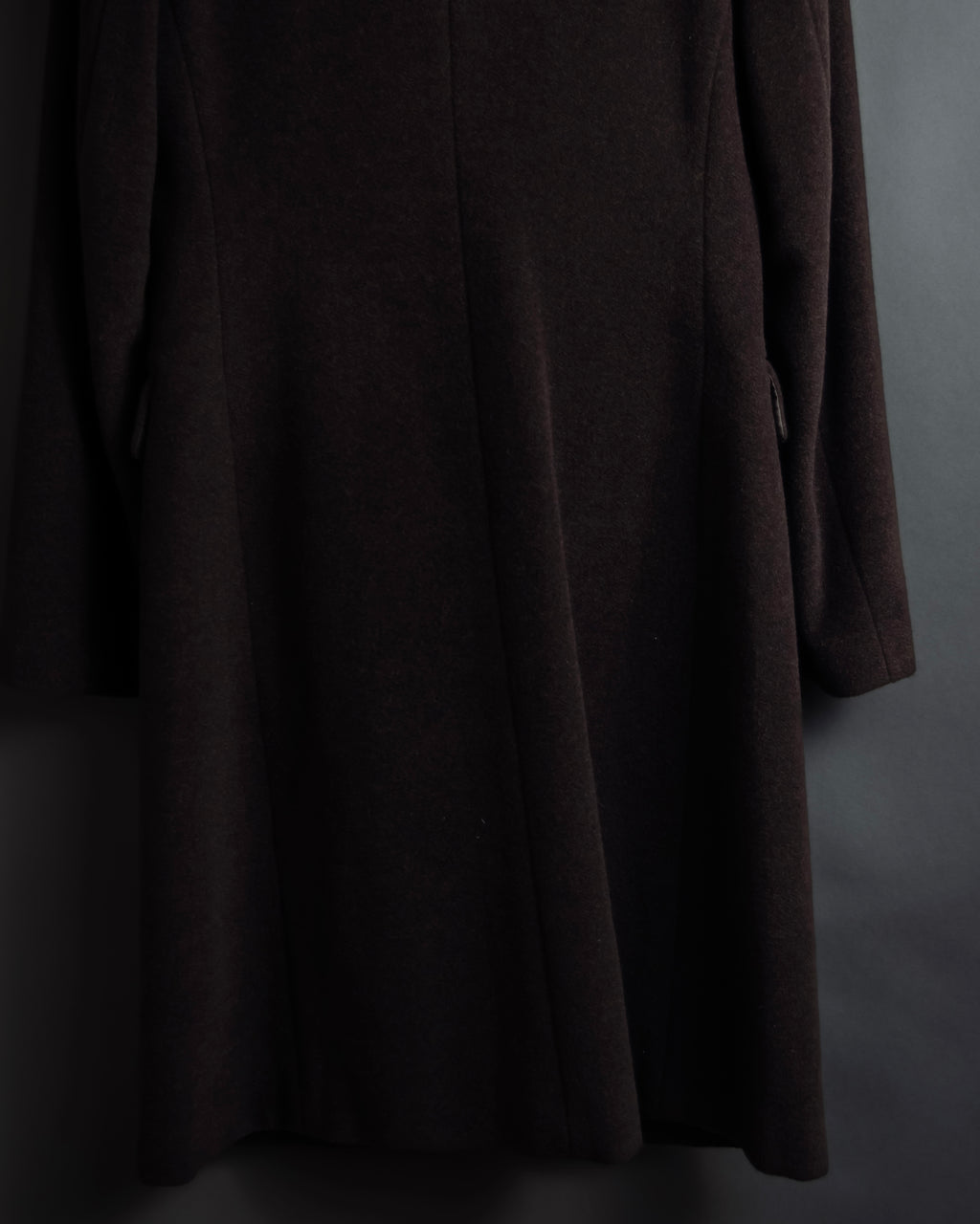 "miss Chloe" Fur collar switching design wool coat