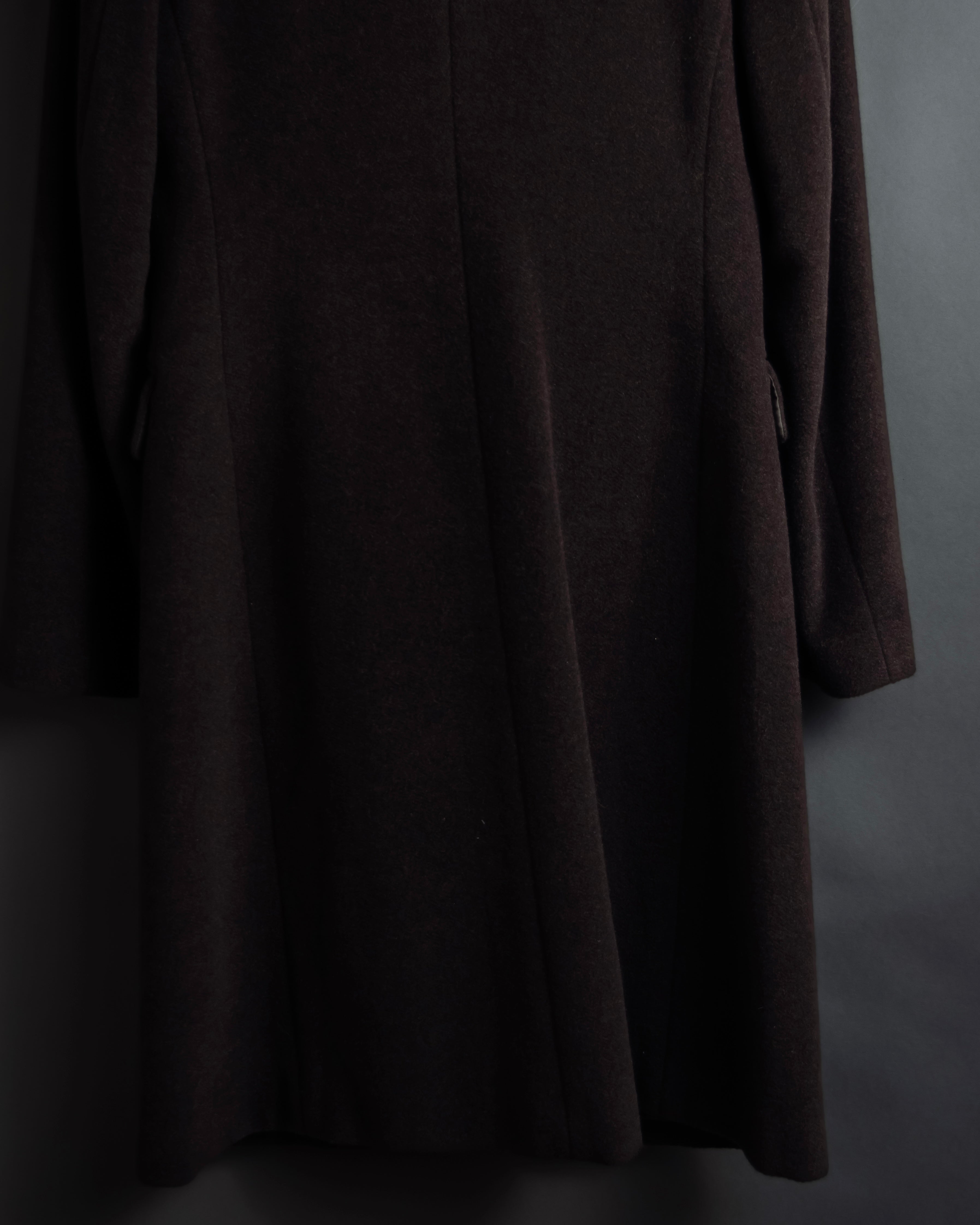 "miss Chloe" Fur collar switching design wool coat