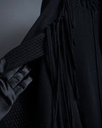 "ISSEY MIYAKE" 01AWRough knit fringe design cardigan