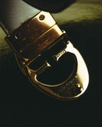 “Gucci” Leather reversible Double G belt