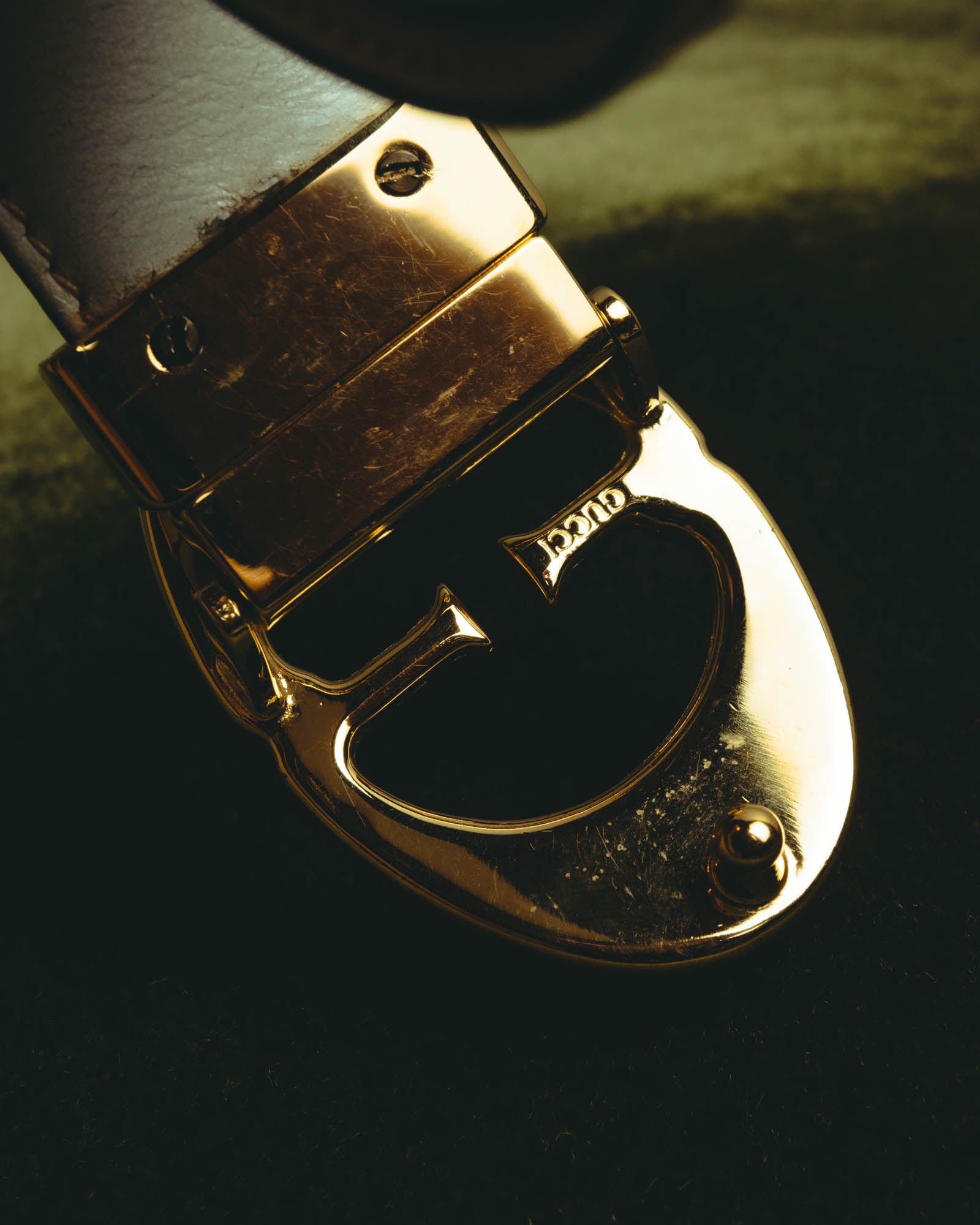 “Gucci” Leather reversible Double G belt