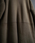 -SPECIAL- "LOEWE" 90's-10's Fur collar cordero lambskin long coat