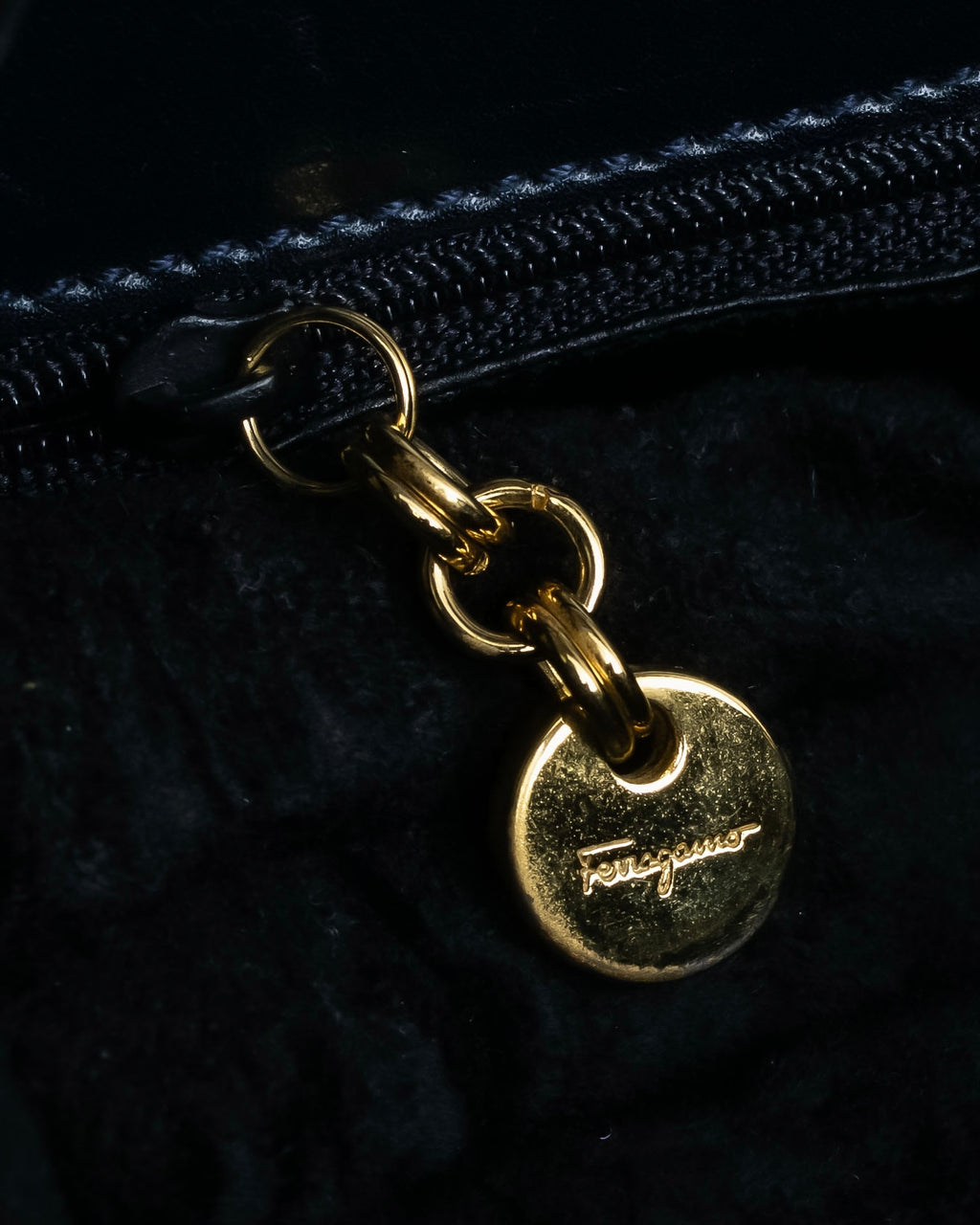 "Salvatore Ferragamo" Pocket detail leather combination tote bag