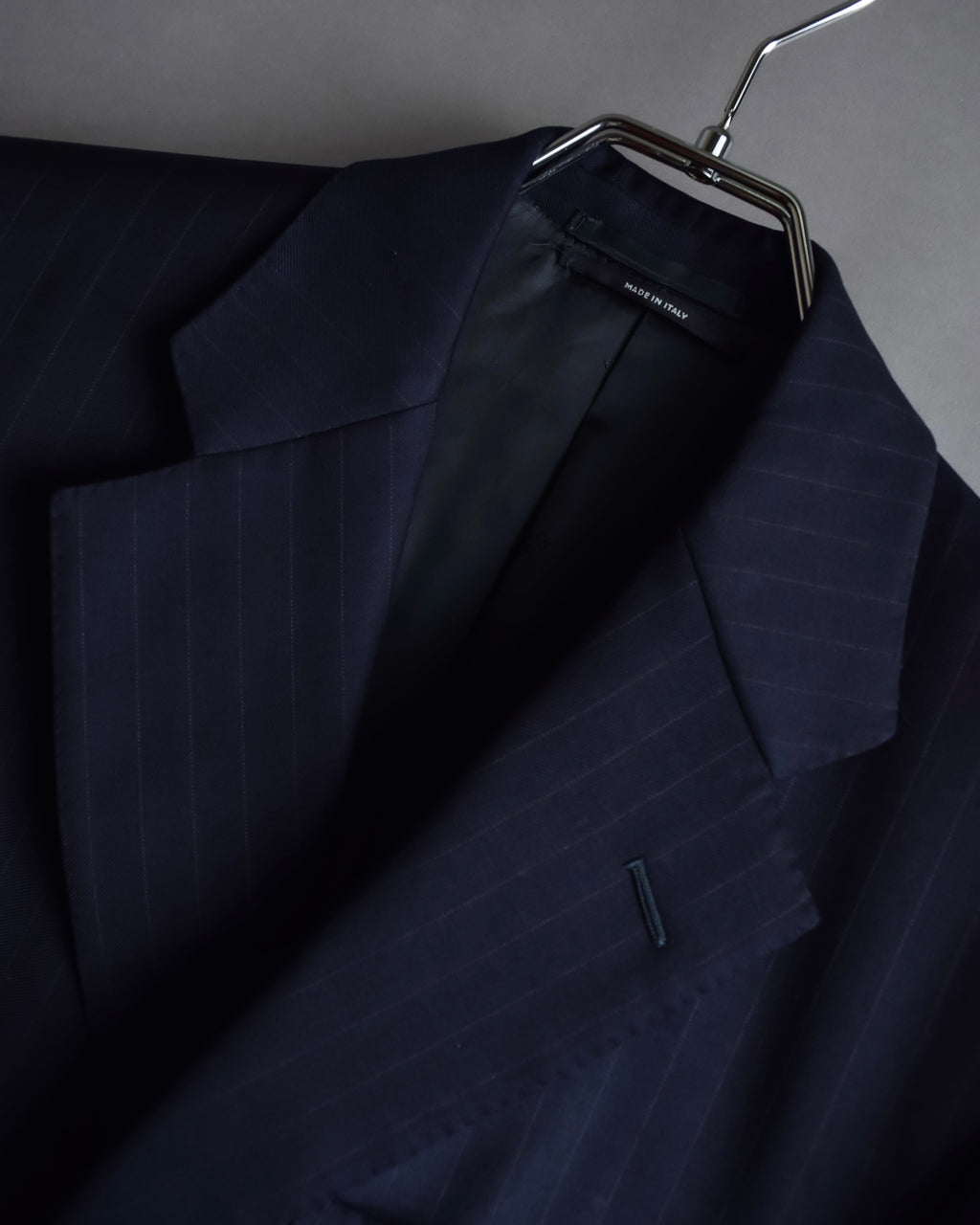 "HERMES" Pinstripe relaxed tailored jacket