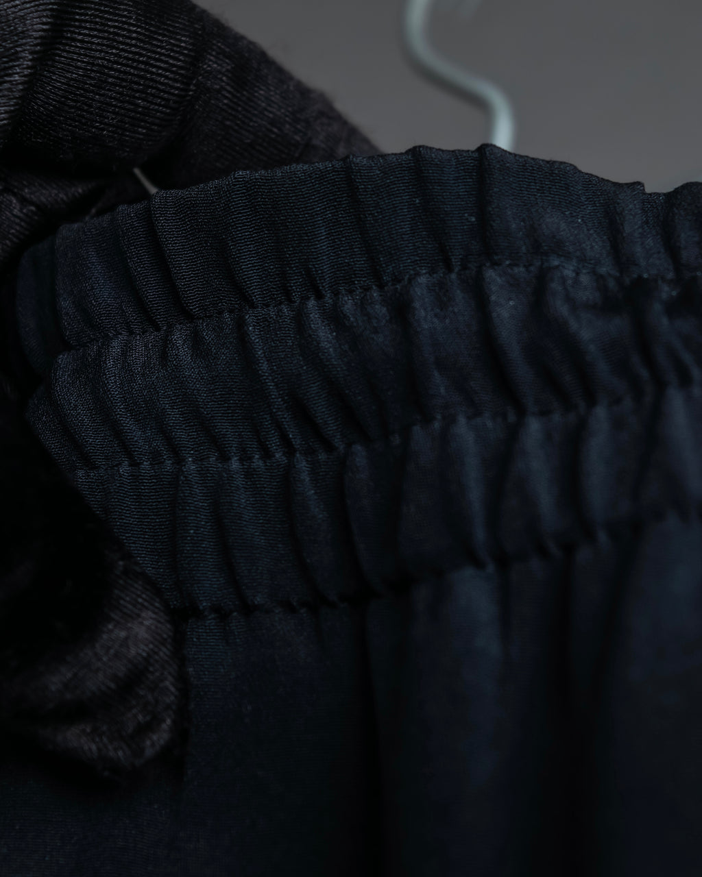 "CELINE" Gathered design mid-length silk skirt