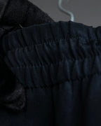 "CELINE" Gathered design mid-length silk skirt