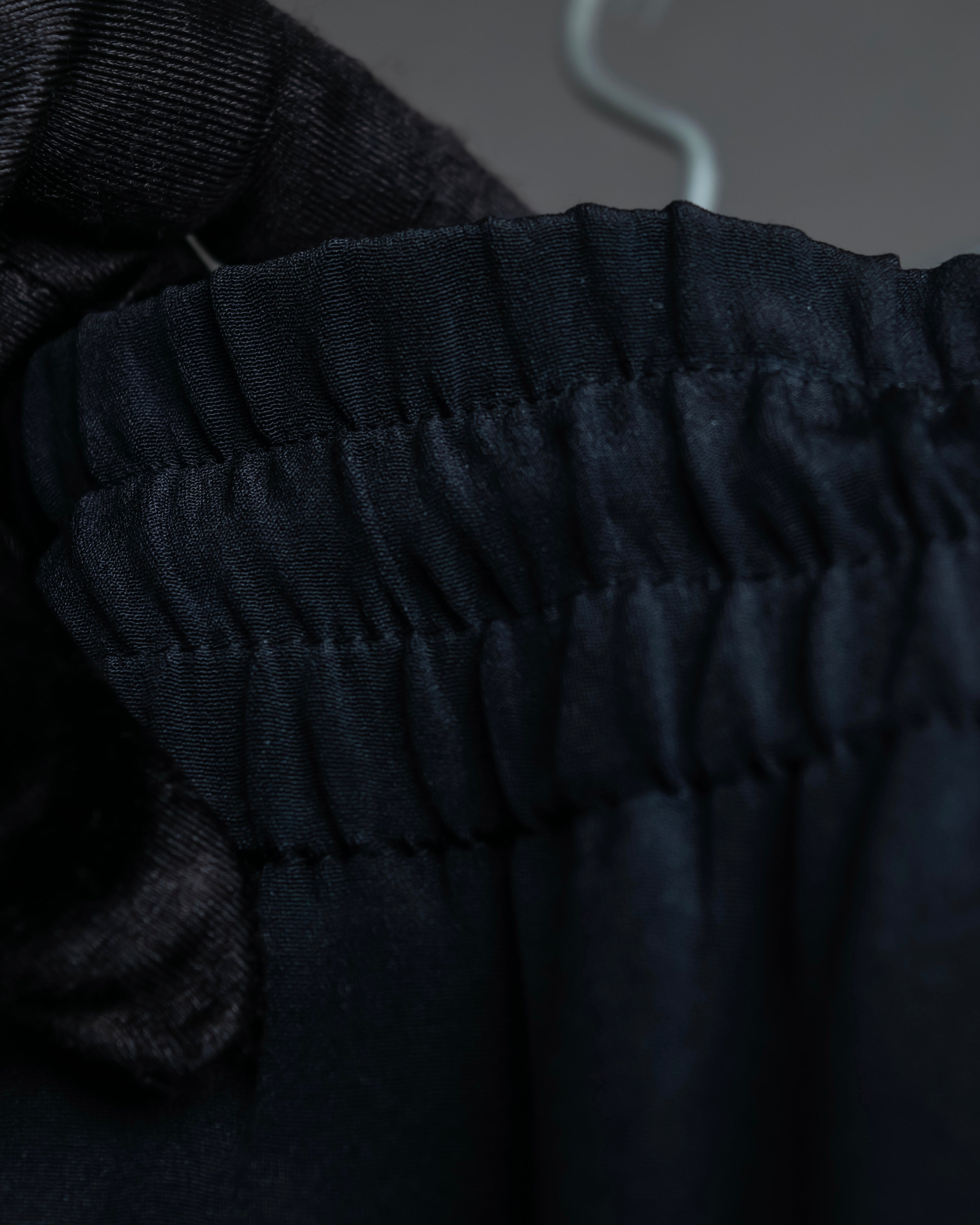 "CELINE" Gathered design mid-length silk skirt