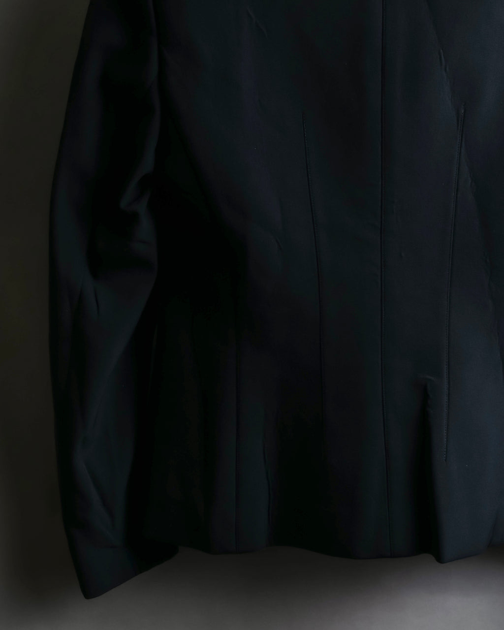 "PRADA" Waist shaped zipper jacket