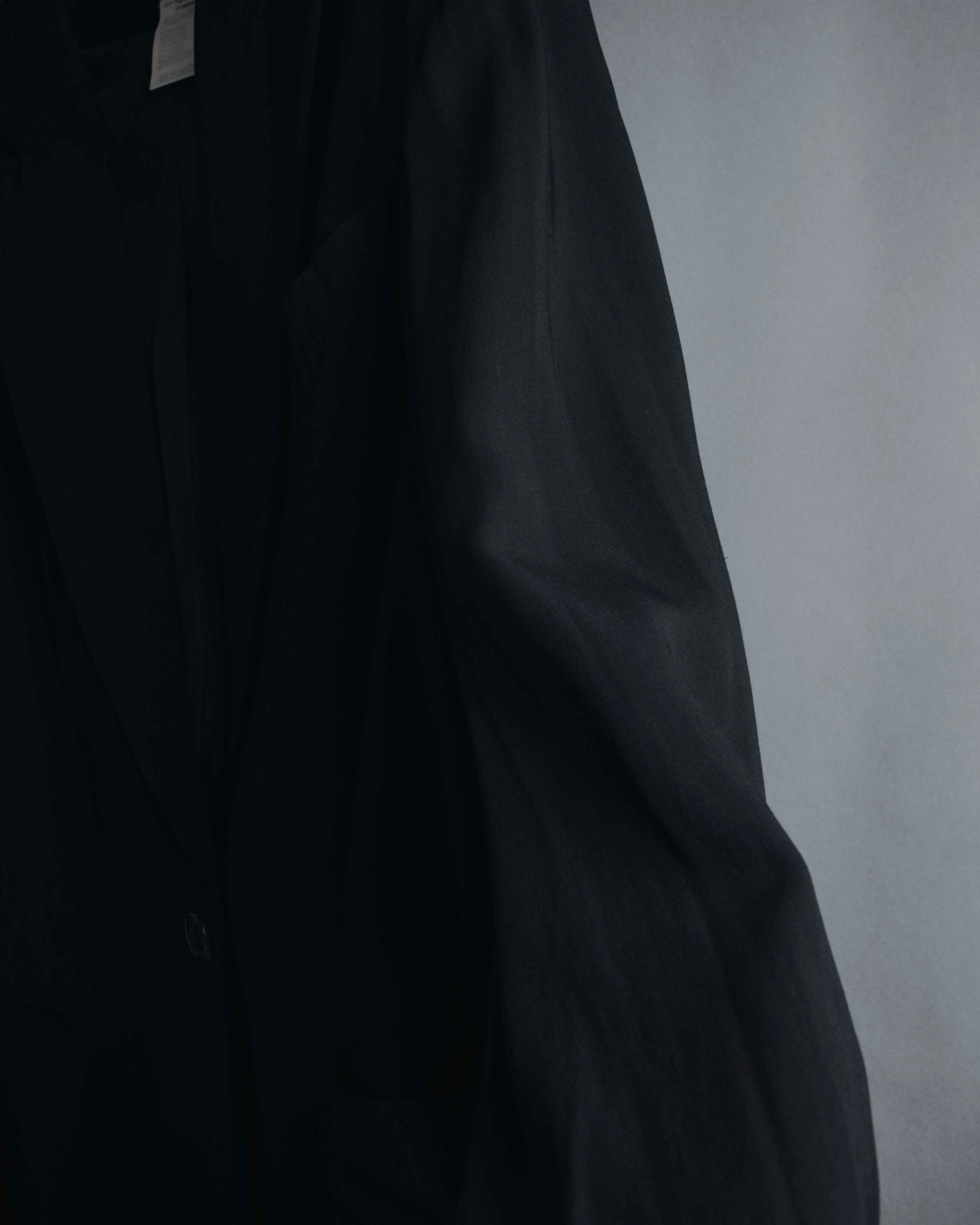 "ANN DEMEULEMEESTER" 90年代-00年代 流体人造丝原羊毛定制夹克