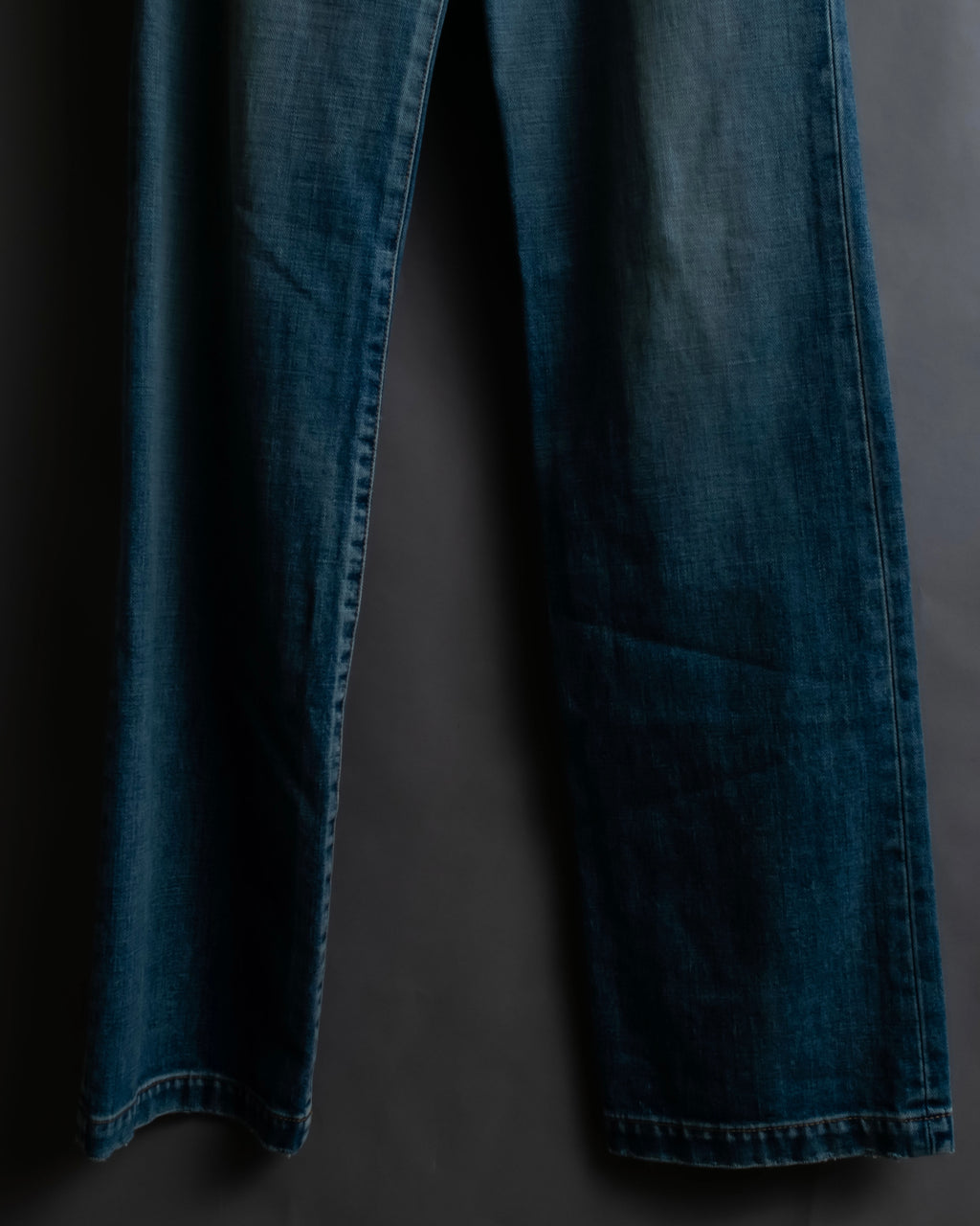 "Saint Laurent" Faded straight line denim pants