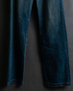 "Saint Laurent" Faded straight line denim pants