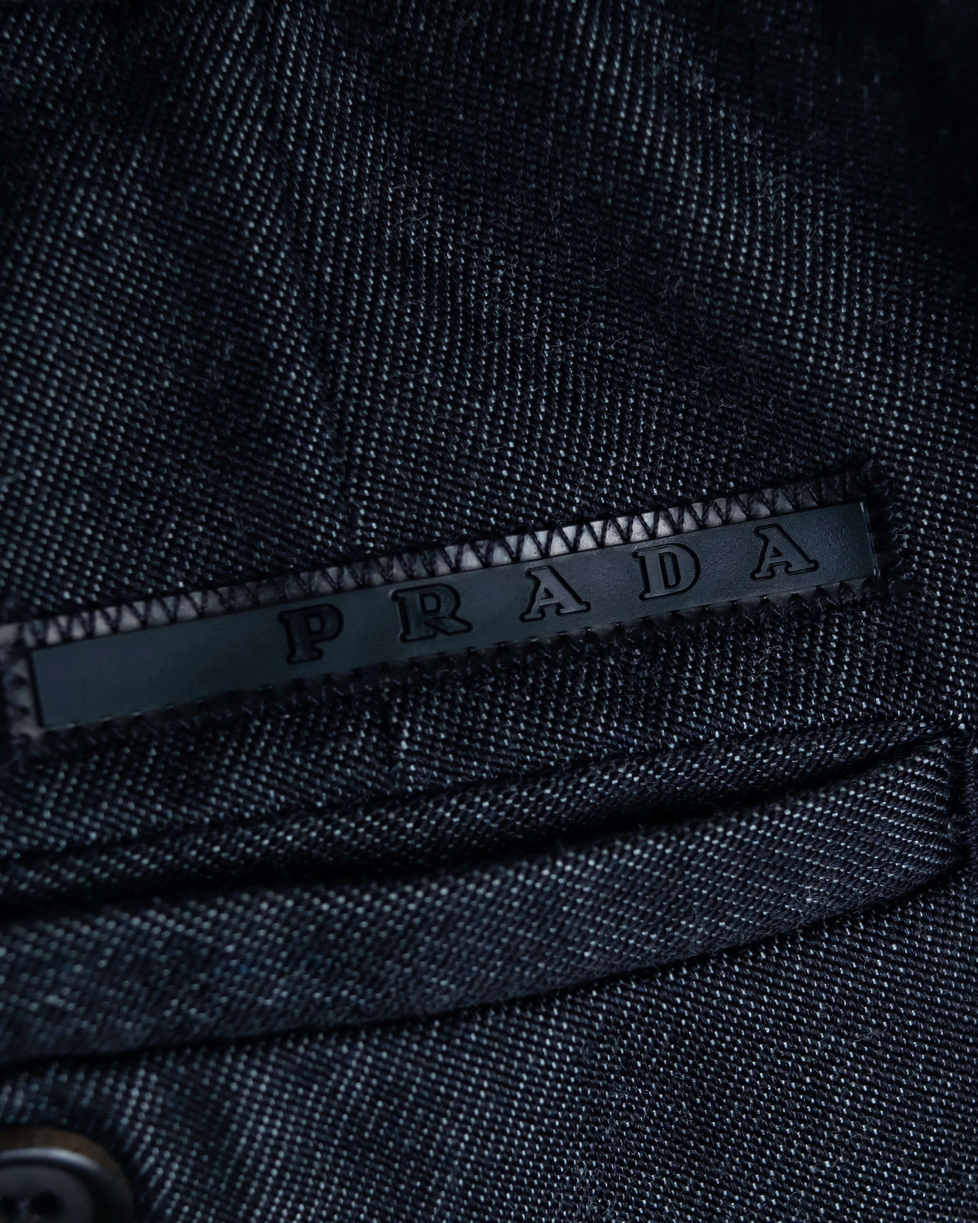 "PRADA" Wool cotton mix navy blue slacks