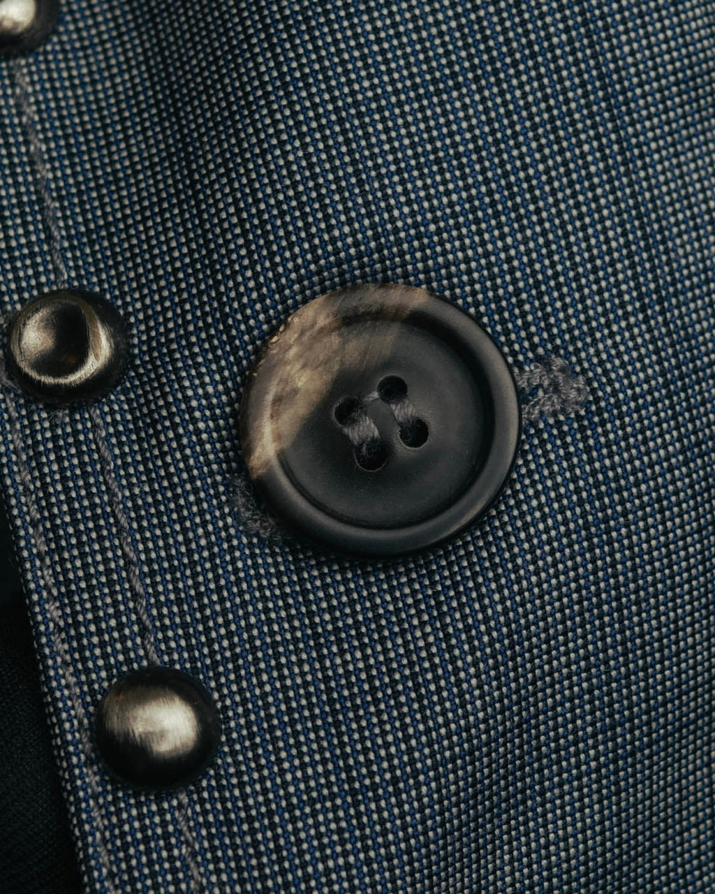 -SPECIAL- “Maison Martin Margiela” 07SS Studded wool leather tailored vest