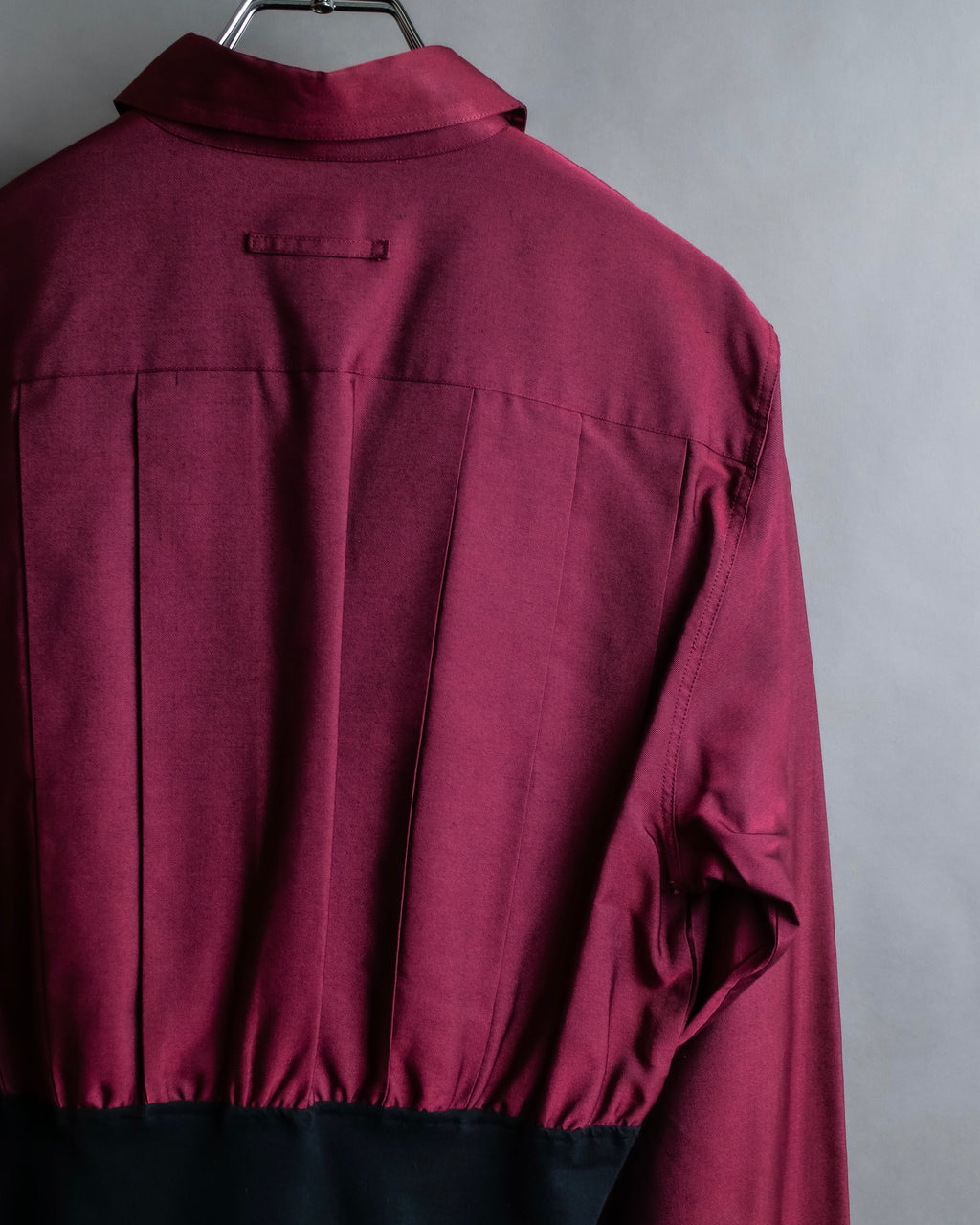 "JEAN PAUL GAULTIER FEMME"
 Waist different material switching design shirt