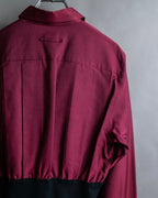 "JEAN PAUL GAULTIER FEMME"
 Waist different material switching design shirt