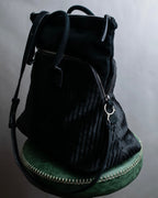 "MAISON MARGIELA" 5AC Harako leather corduroy combination 2way bag