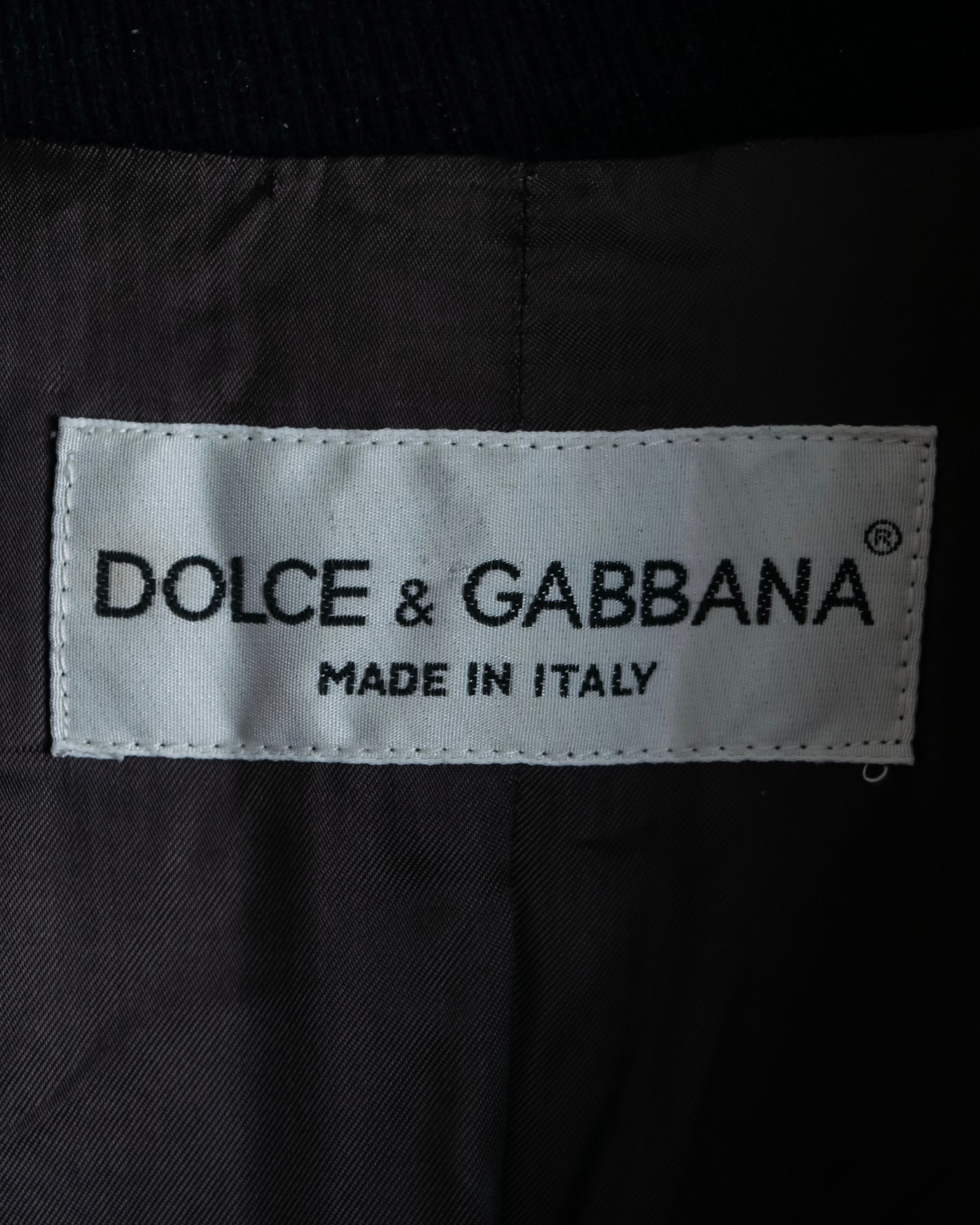 "DOLCE & GABBANA" Maxi length double breasted chesterfield coat