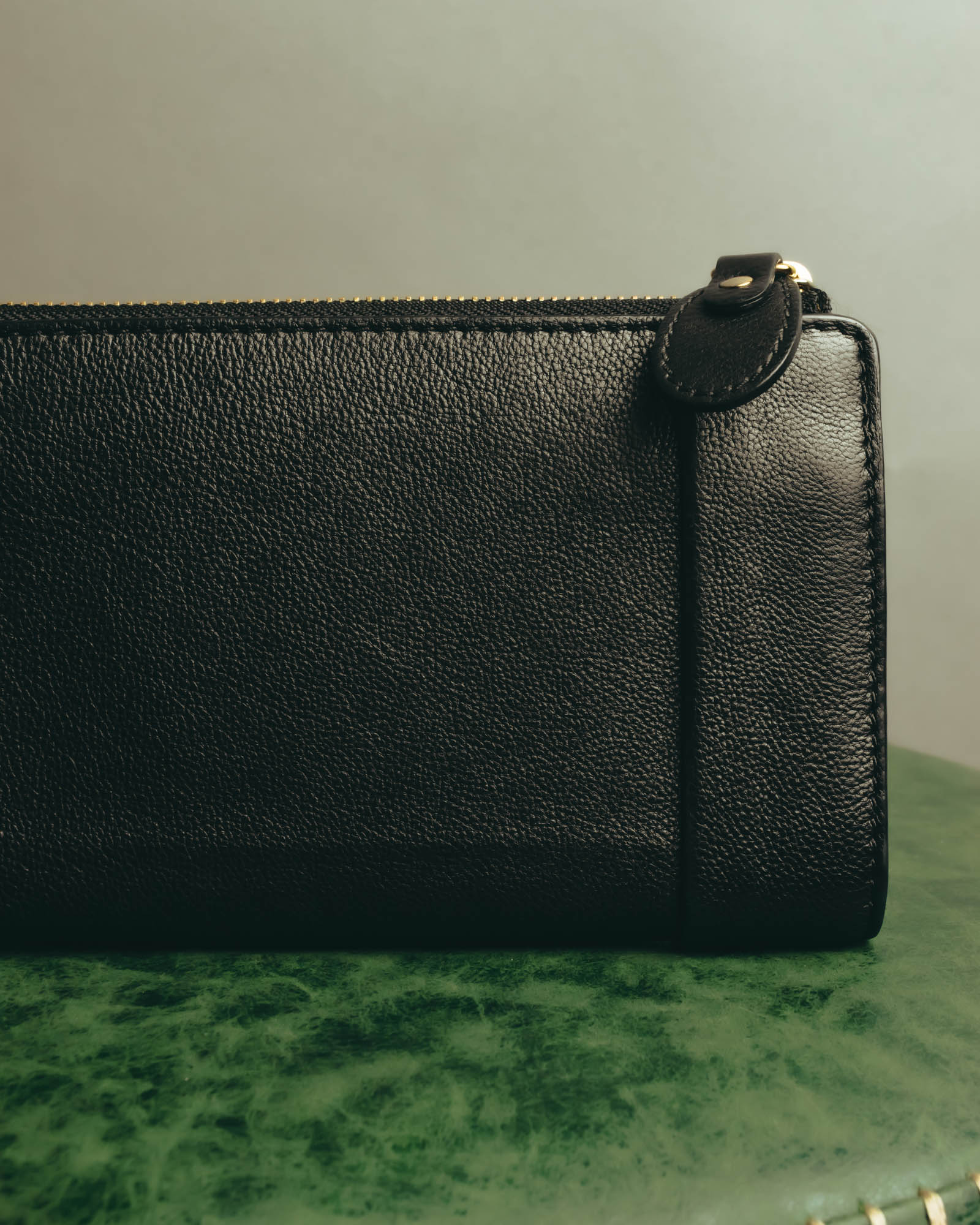 "Chloé" 2010's Black leather long wallet