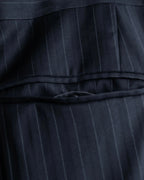 "LOUIS VUITTON" 2 button relaxed tailored jacket & no tuck tapered slacks set up