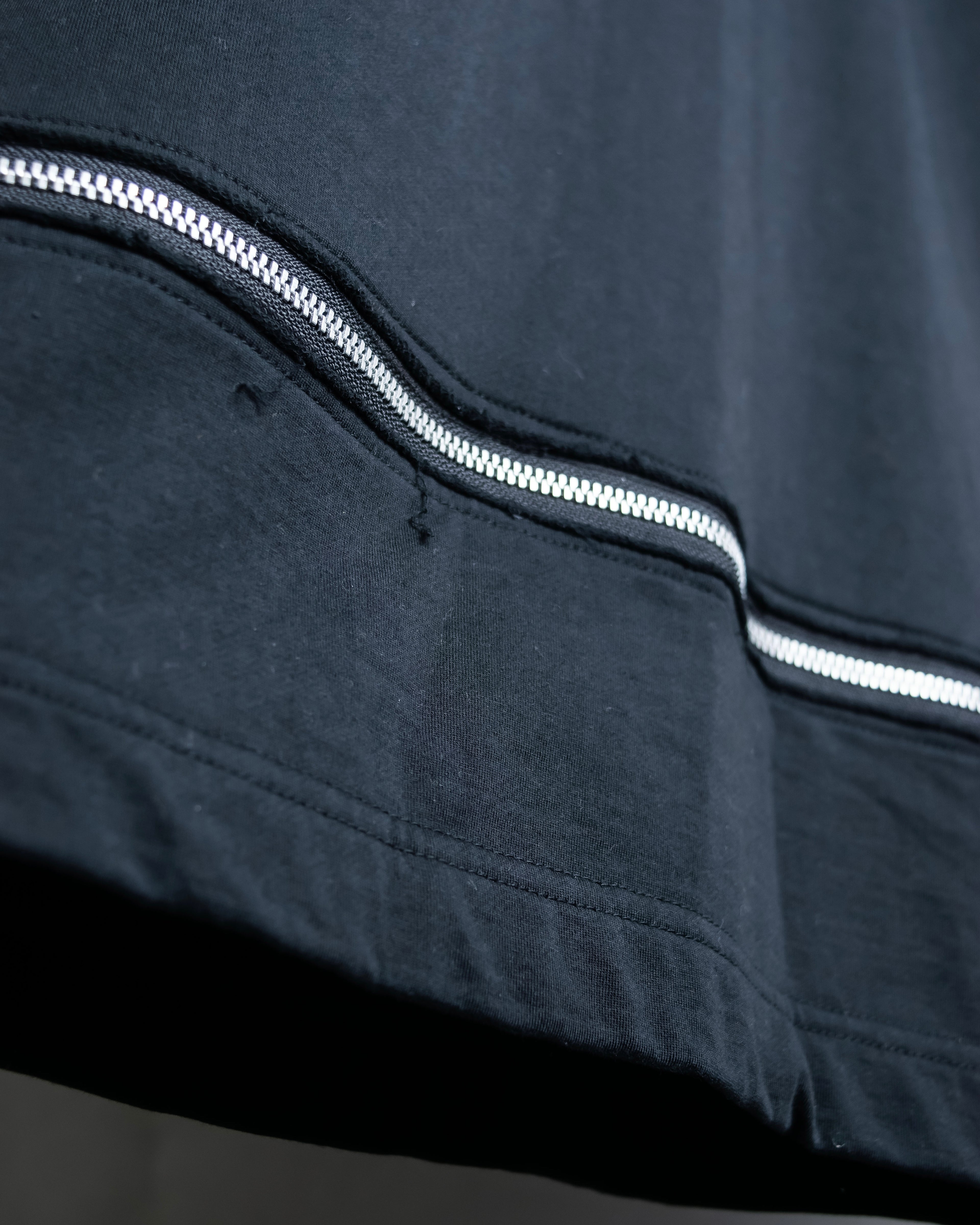 “Comme des Garçons Homme Plus” Zip attached detail T shirt