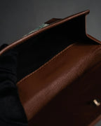 “GUCCI” 00’s GG denim script logo wallet