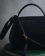 "Salvatore Ferragamo" Structured top-handle leather satchel bag